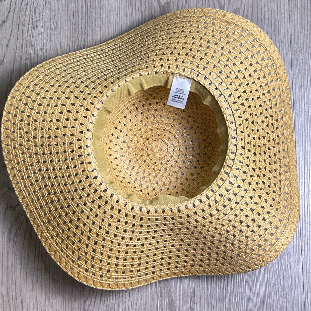 Women’s Straw Sun Hats Set of 3 Wide Brim Floppy Beach Boho Summer One Size - Picture 5 of 10